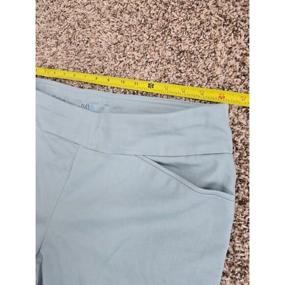 Croft & Barrow The Effortless Stretch Capri Pants Size 14R Light Blue Cotton - Picture 7 of 8